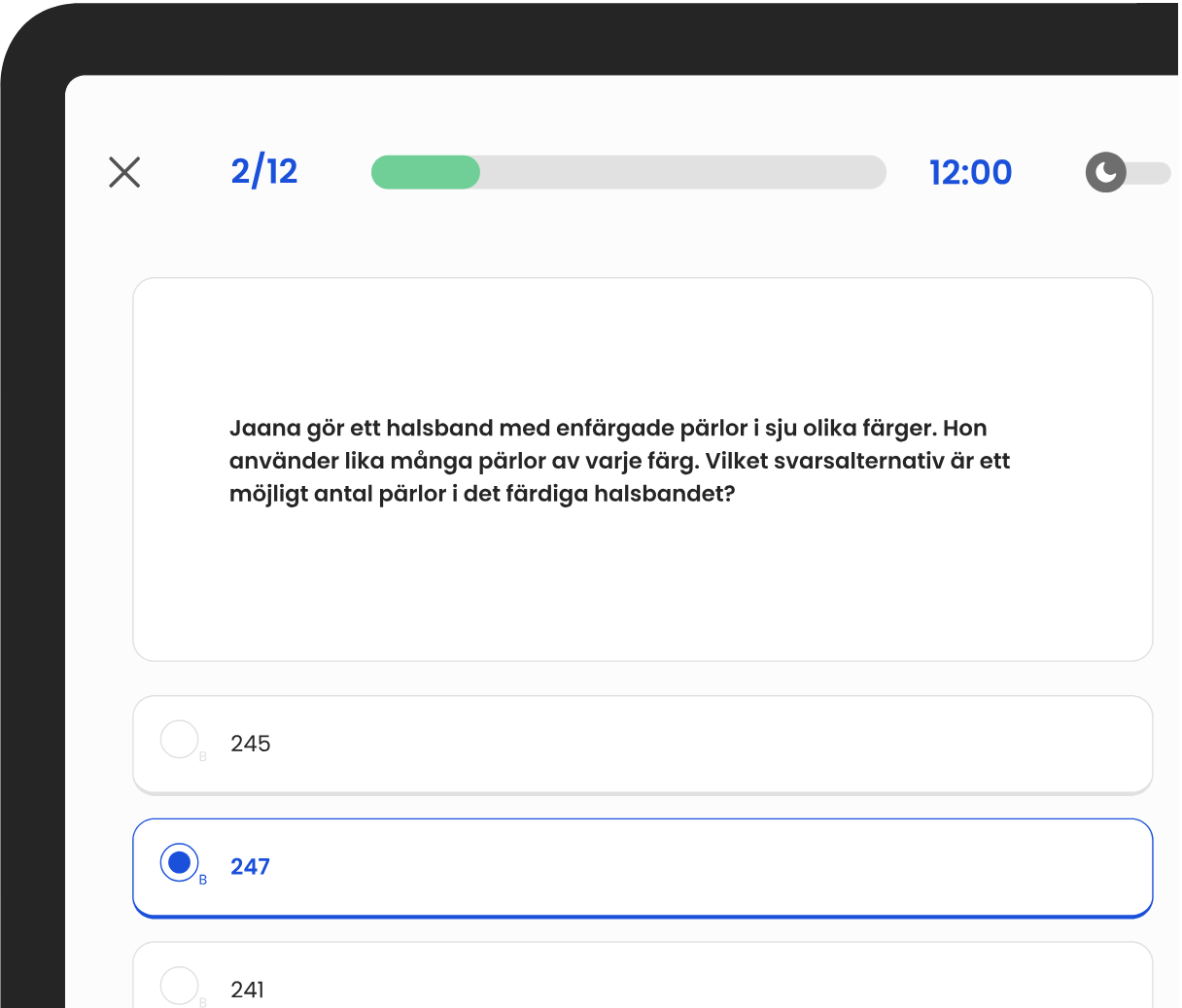 Resultatsida från HPSkolan